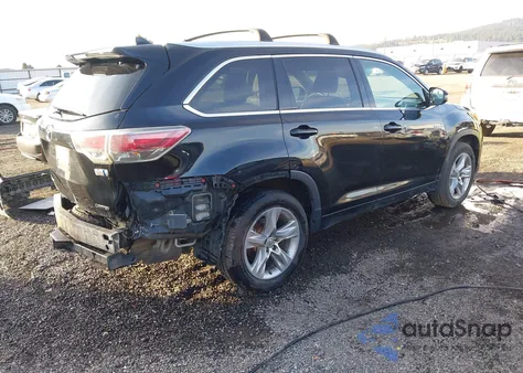 2015 Toyota Highlander Hybrid Limited Platinum V6 из США, поврежденный, VIN 5TDDCRFH1FS009600